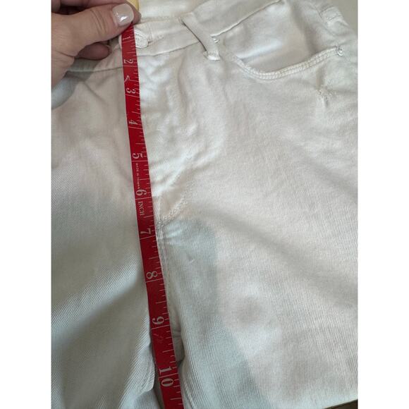 Mother Jeans High Waisted Looker Ankle Fray Size 25 White - Picture 7 of 11